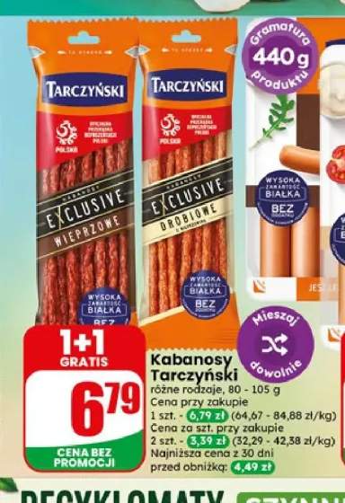 Kabanosy Exclusive wieprzowe Tarczyński +1 wariant