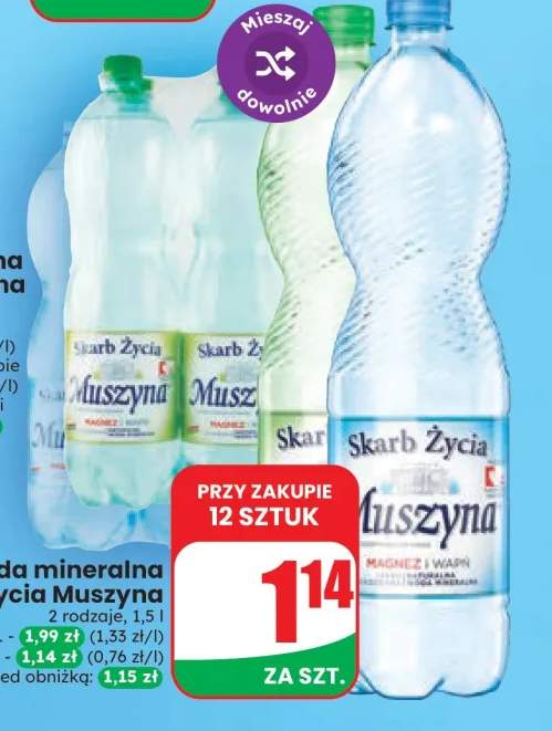 Woda mineralna Skarb Życia Muszyna