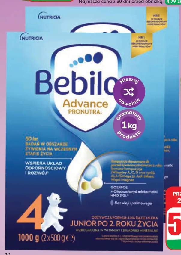 Mleko Bebilon Advance 4 +2 warianty