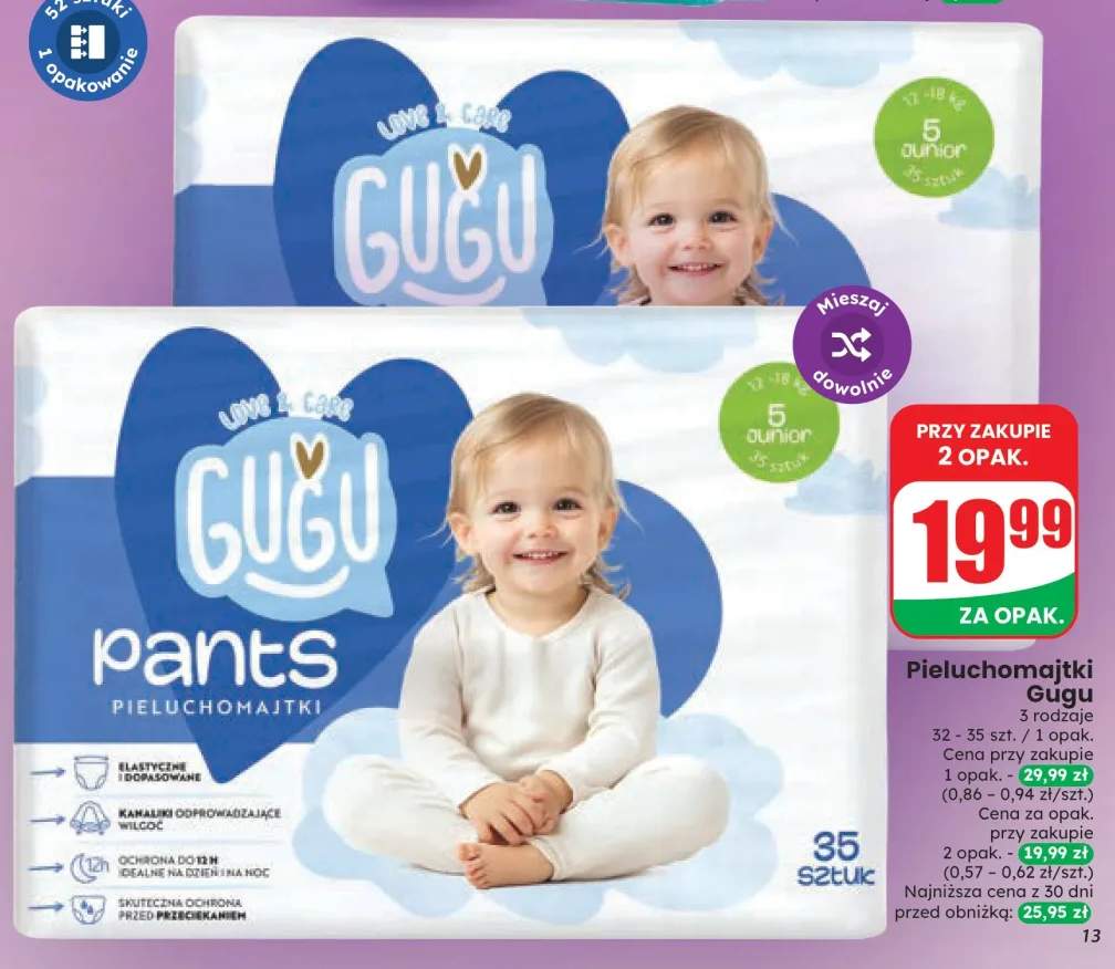 Pieluchomajtki Gugu