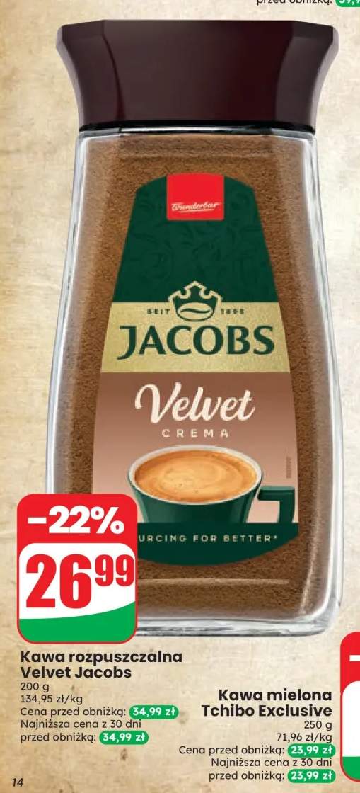 Kawa rozpuszczalna Velvet Jacobs