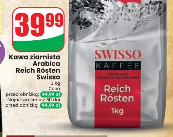 Kawa ziarnista Arabica Reich Rösten Swisso