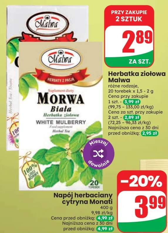 Herbatka ziołowa Malwa