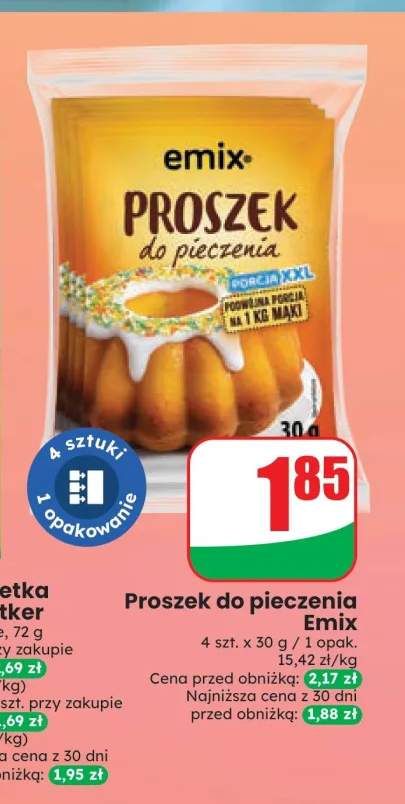 Proszek do pieczenia 4-pak Emix