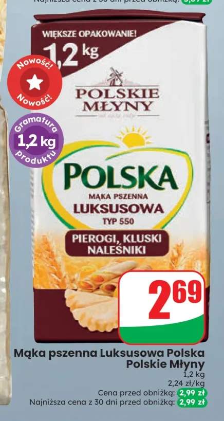 Mąka pszenna Luksusowa Polska Polskie Młyny