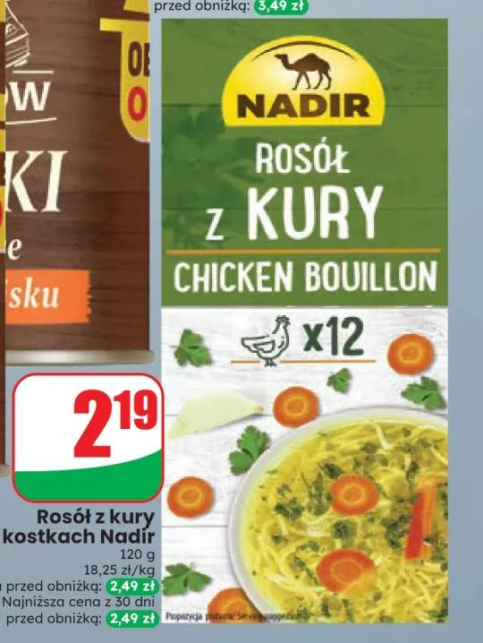 Rosół z kury w kostkach Nadir