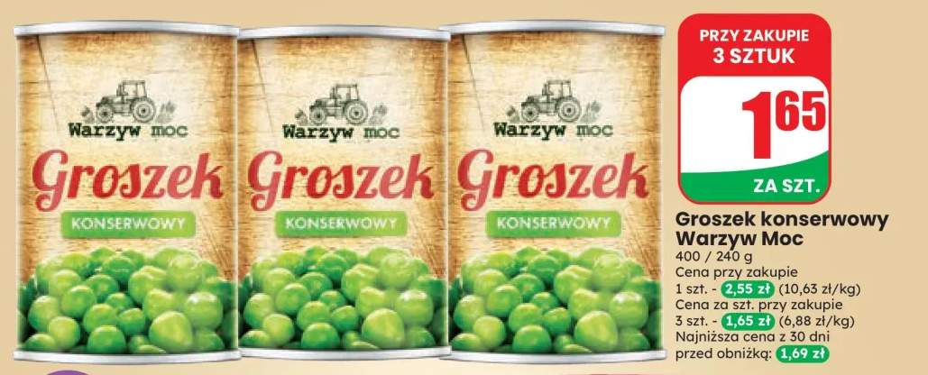 Groszek konserwowy Warzyw Moc