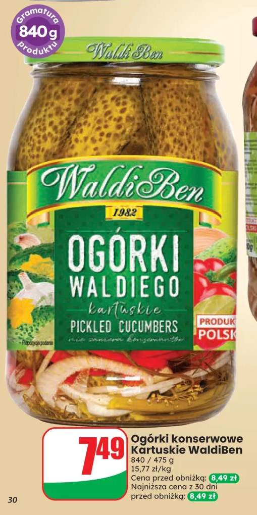 Ogórki konserwowe Kartuskie WaldiBen