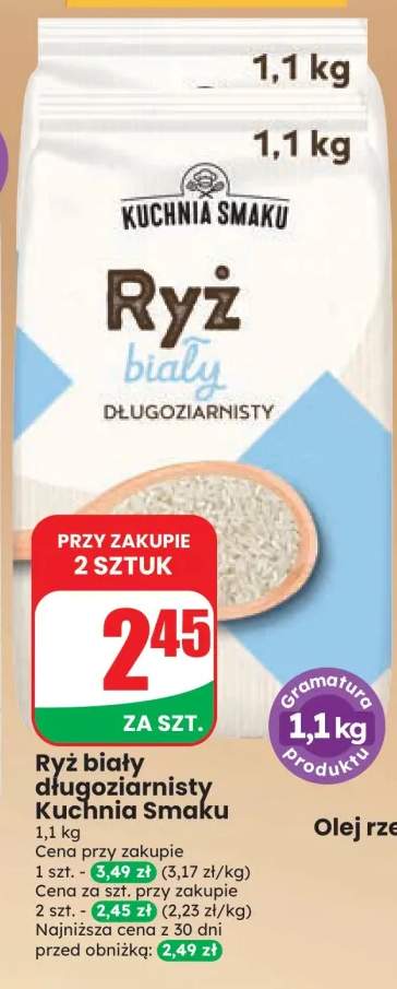 Ryż biały długoziarnisty Kuchnia Smaku