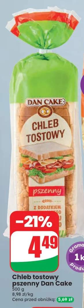 Chleb tostowy pszenny Dan Cake