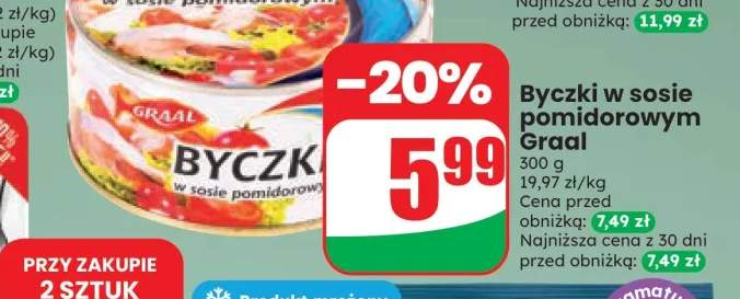 Byczki w sosie pomidorowym Graal