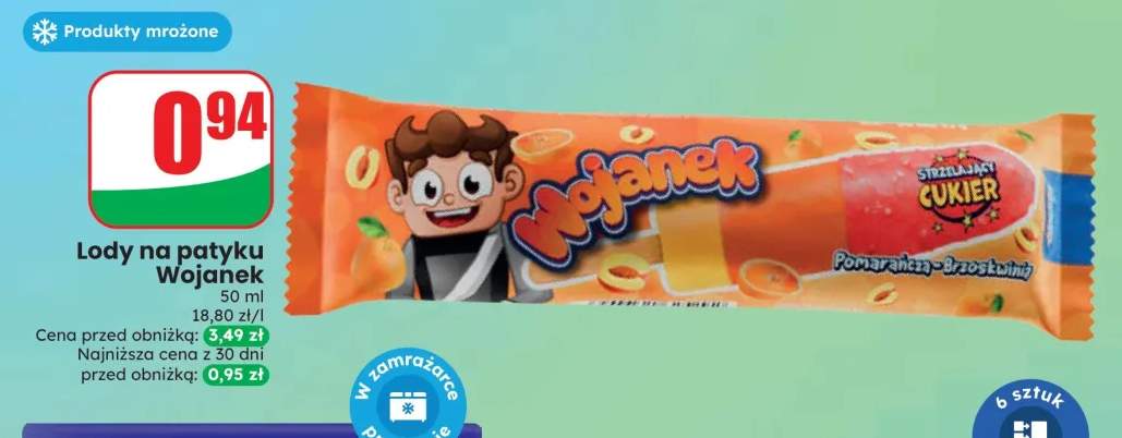 Lody na patyku Wojanek