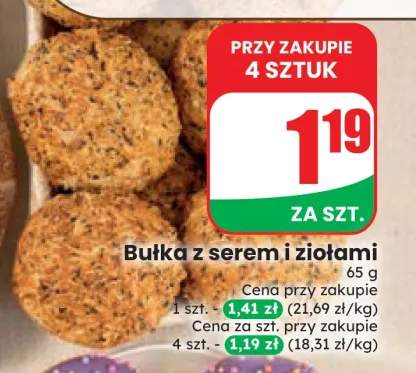 Bułka z serem i ziołami