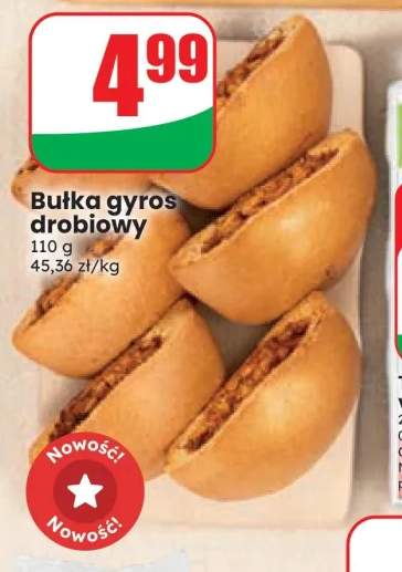 Bułka gyros drobiowy