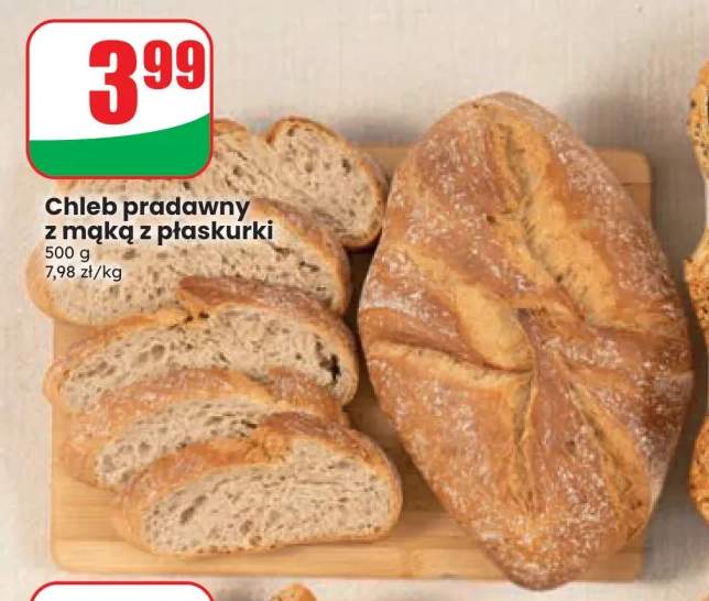 Chleb pradawny z mąką z płaskurki