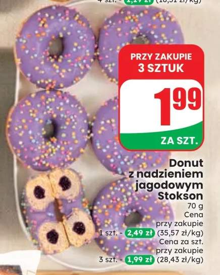 Donut z nadzieniem jagodowym Stokson