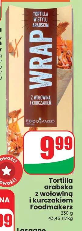 Tortilla arabska z wołowiną i kurczakiem Foodmakers
