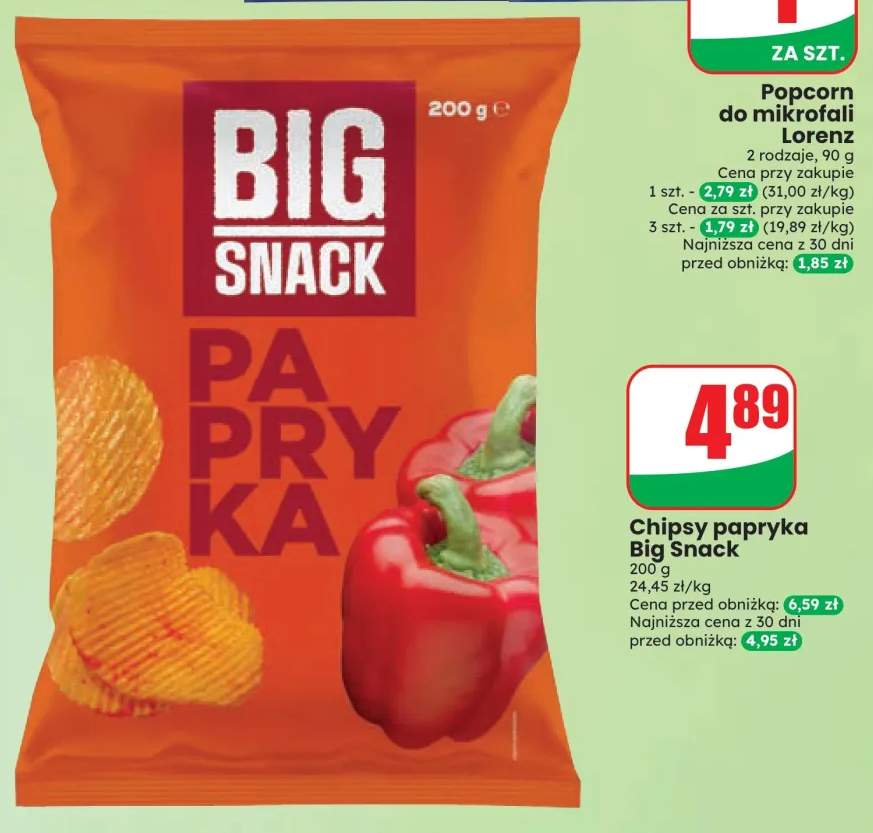 Chipsy papryka Big Snack