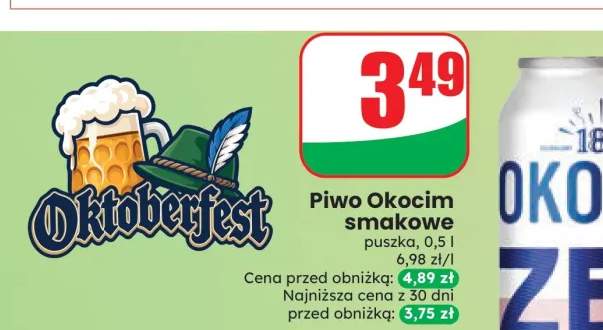 Piwo Okocim smakowe