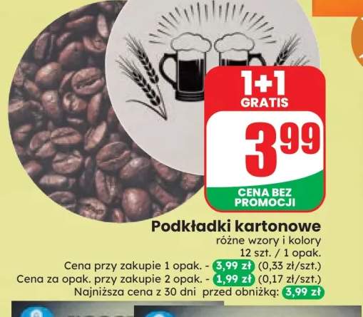 Podkładki kartonowe