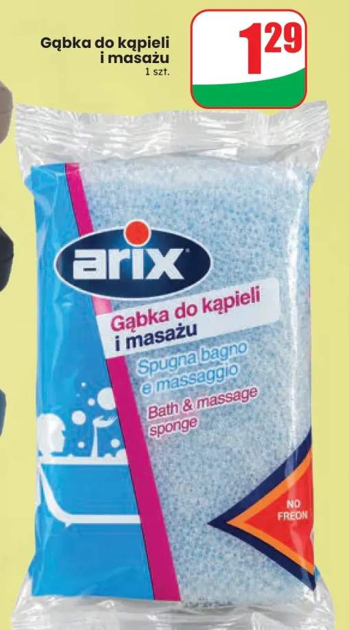 Gąbka do kąpieli i masażu Arix