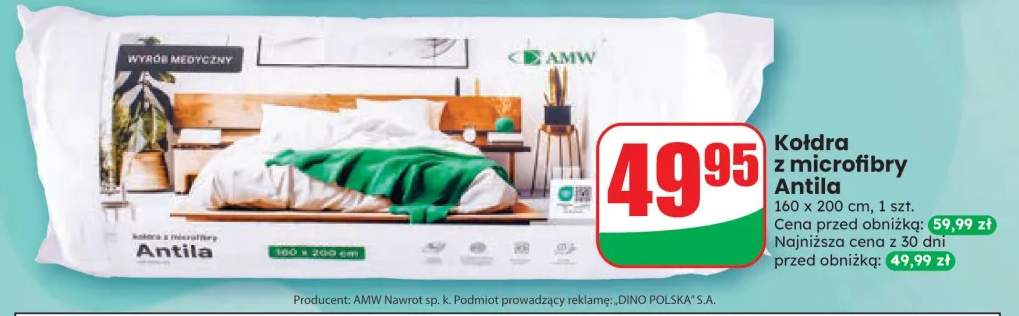 Kołdra z microfibry Antila 160x200 cm AMW