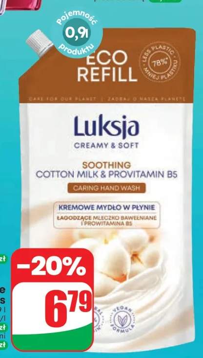 Mydło w płynie Cotton Luksja zapas