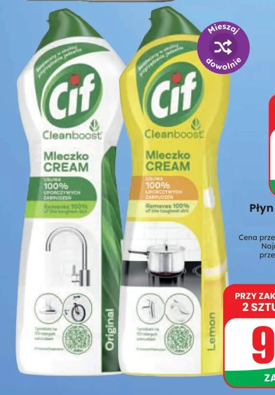 Mleczko do czyszczenia Cif Original +1 wariant
