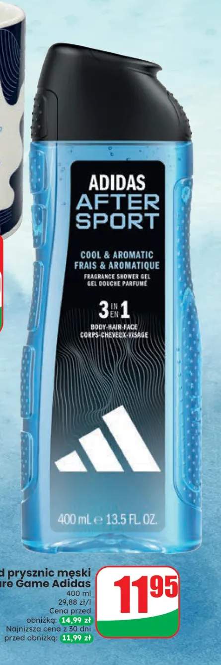 Żel pod prysznic męski Pure Game Adidas