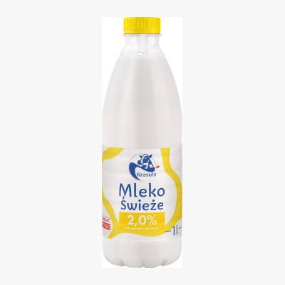 Mleko spożywcze świeże 2% Krasula 1l