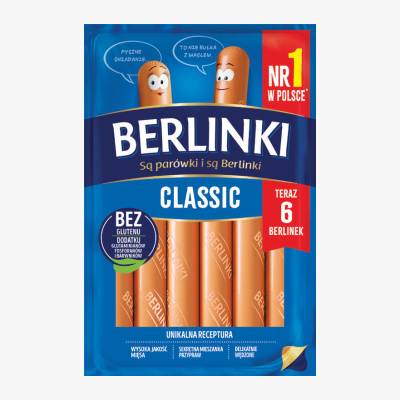 Parówki classic Berlinki 282g