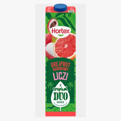 Napój niegaz. grejp liczi Tropical Duo Hortex 1l