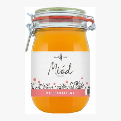 Miód wielokwiatowy Królowa Pszczół 1,5kg