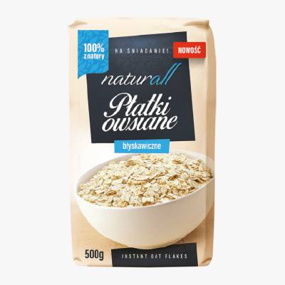 Płatki owsiane błyskawiczne Naturall 500g