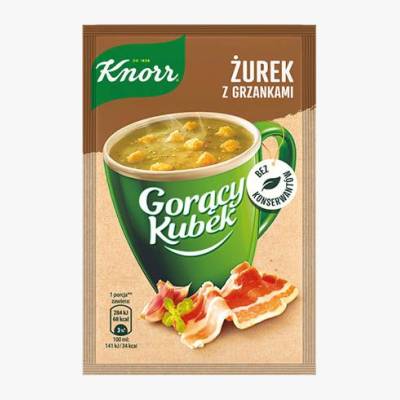 Zupa Gorący Kubek żurek z grzankami Knorr 17g