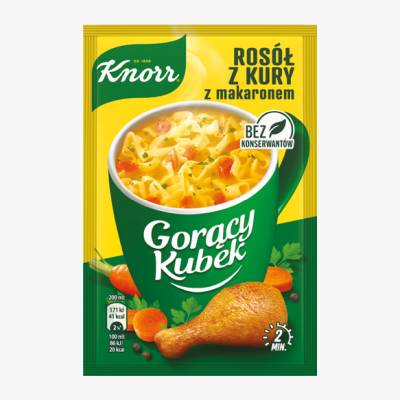 Zupa Gorący Kubek rosół z kury z makar. Knorr 12g