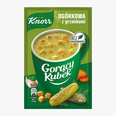 Zupa Gorący Kubek ogórkowa z grzankami Knorr 13g