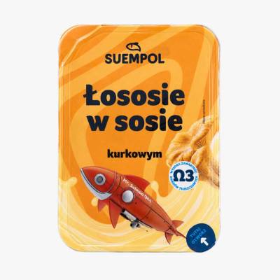 Łosoś w sosie kurkowym Suempol 100g