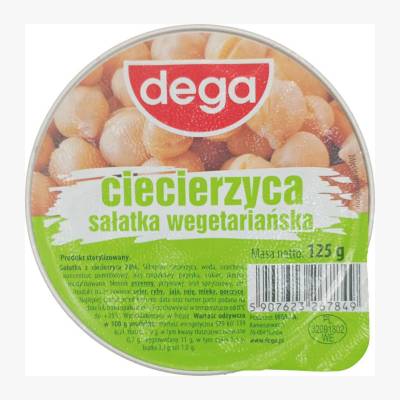 Sałatka z ciecierzycą Dega 125g mix