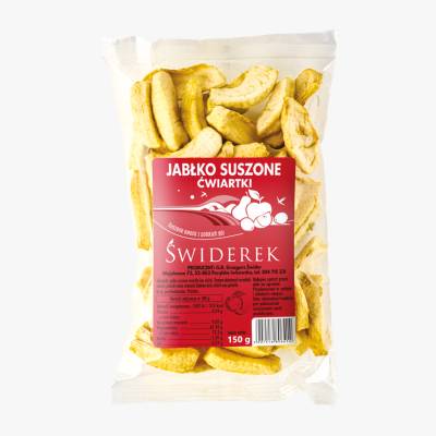 Jabłko suszone ćwiartki 150g szt