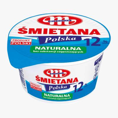 Śmietana 12% Polska Mlekovita 200g
