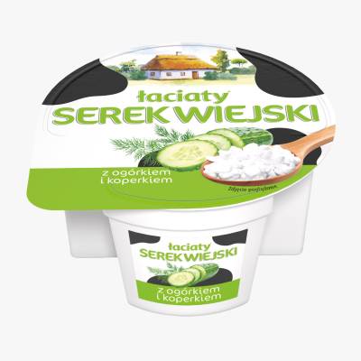 Serek wiejski salsa/ogórek Łaciaty 150g mix