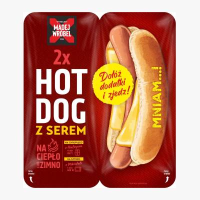 Hot dog z serem Madej Wróbel 230g