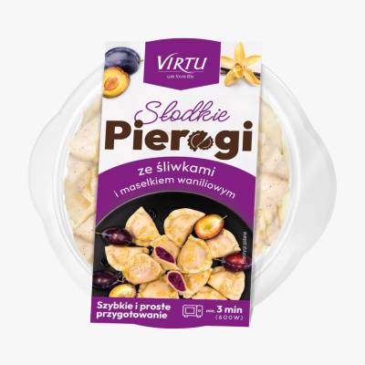 Pierogi ze śliwkami i mas. waniliowym Virtu 350g