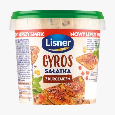 Sałatka gyros/ze szpa/z sel i szyn Lisner 500g mix