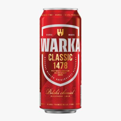 Piwo Warka jasne pełne 0,5l 5,2% puszka