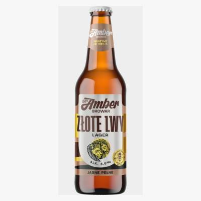 Piwo Amber Złote Lwy 0,5l 5,6% but. zw.