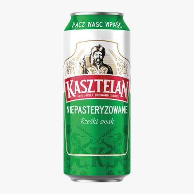 Piwo Kasztelan niepasteryzowany 0,5l 4,6% puszka
