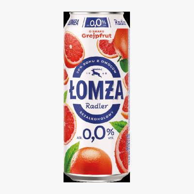 Napój piwny Łomża Radler grap. 0,5l 0% puszka
