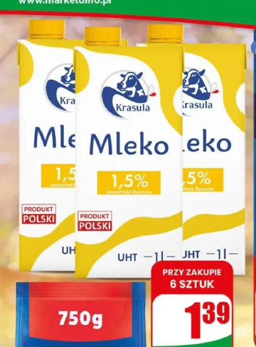Mleko UHT Krasula 1,5%